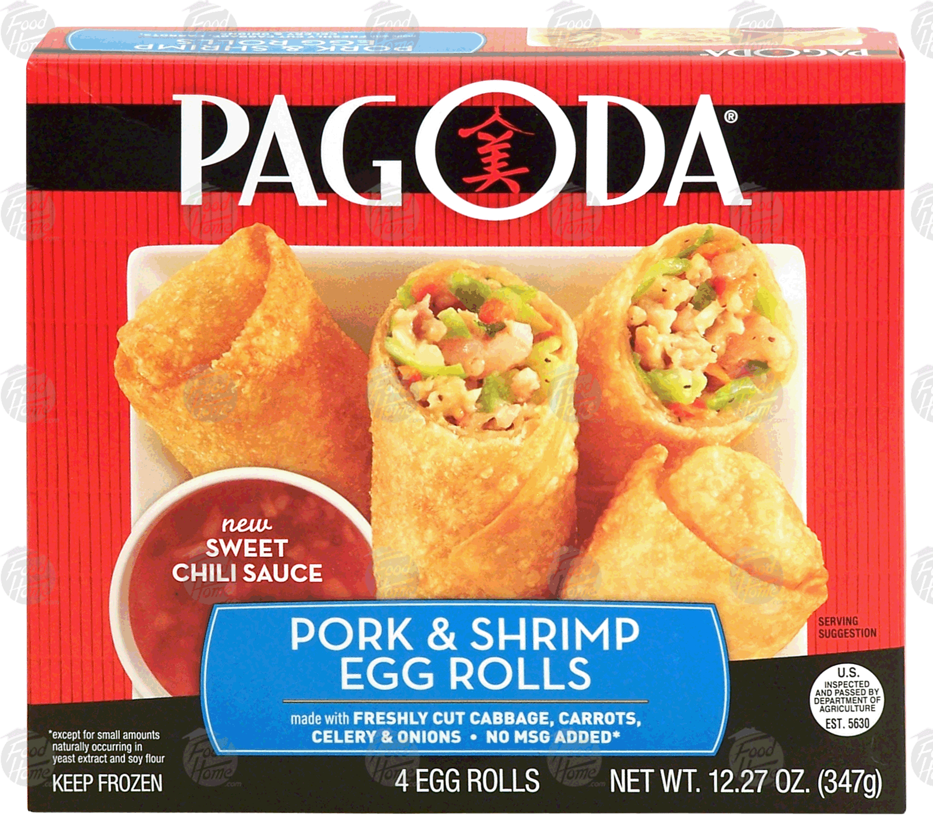 Asian Sensations&nbsp;Egg Rolls&nbsp;Pork & Shrimp 4 Ct Full-Size Picture